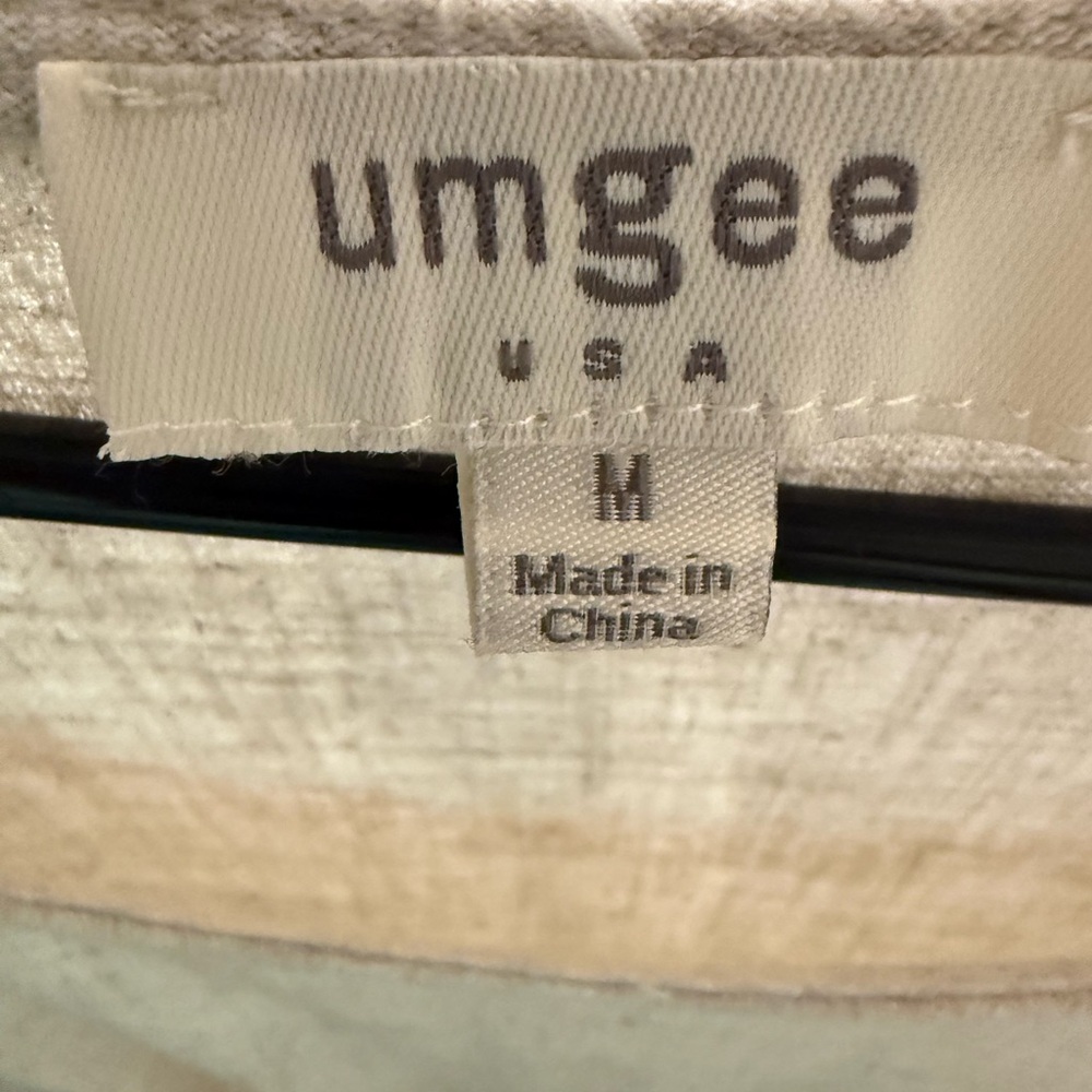Umgee Linen Short Sleeve Dress with Fringe Details - Picture 9 of 14